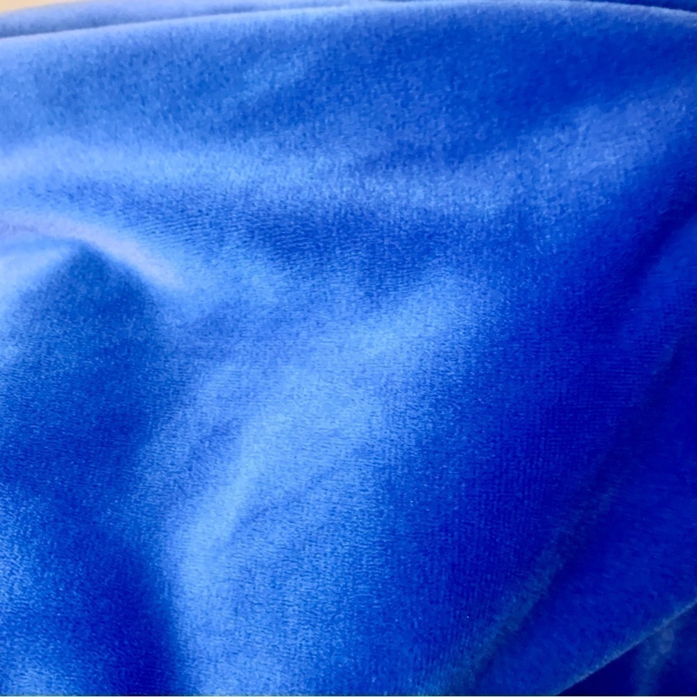 FILA Velour Hoodie Sweatshirt Medium Quarter-Zip Pockets Elastic Waist & Cuffs - Picture 11 of 15